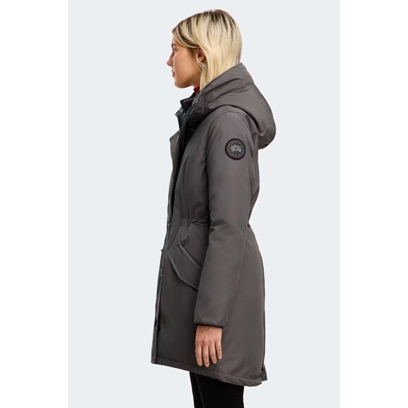 CANADA GOOSE Rossclair Park Black Label Jacket Coastal Grey Size Medium NWT - Picture 2 of 10
